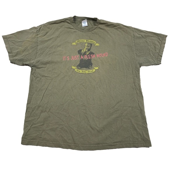Aaa Other - Vintage Monty Python Shirt Men XXL 2XL Green Y2K Movie Promo Tee 2006  Olive *